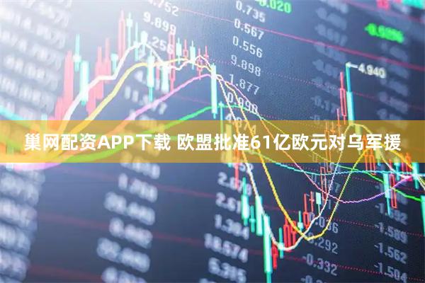 巢网配资APP下载 欧盟批准61亿欧元对乌军援